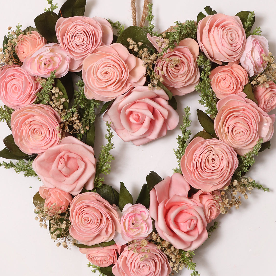 Buy Online Rose Medley Heart in India, Wreath