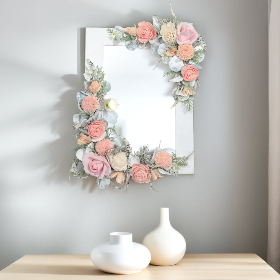 White Royalty Floral Frame