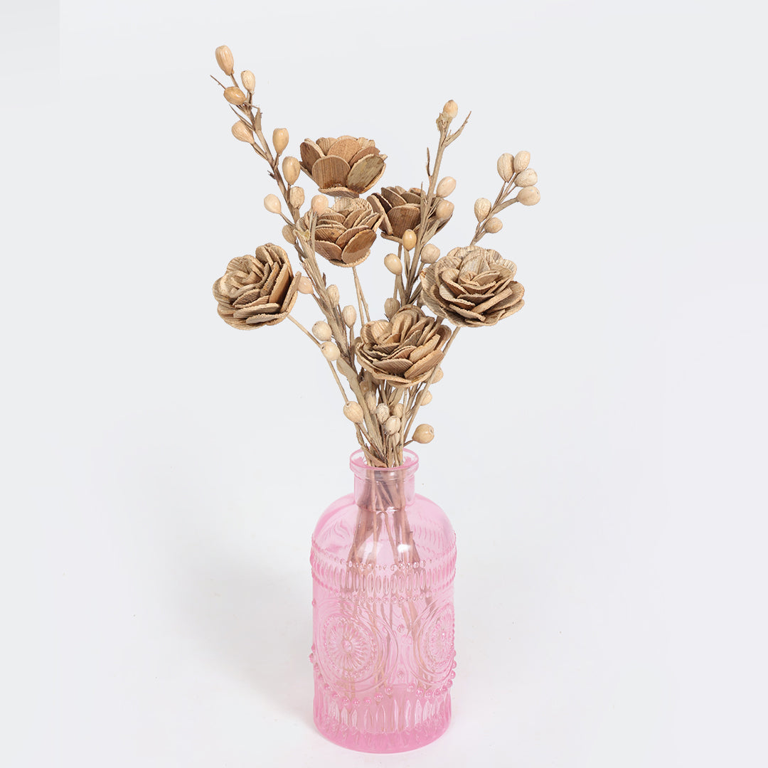 Embossed Flower Vase- Candy