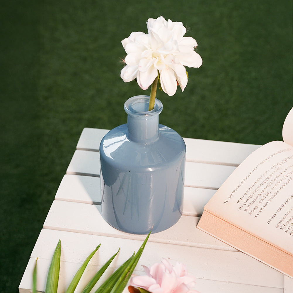 Glass Flower Vase- Ocean