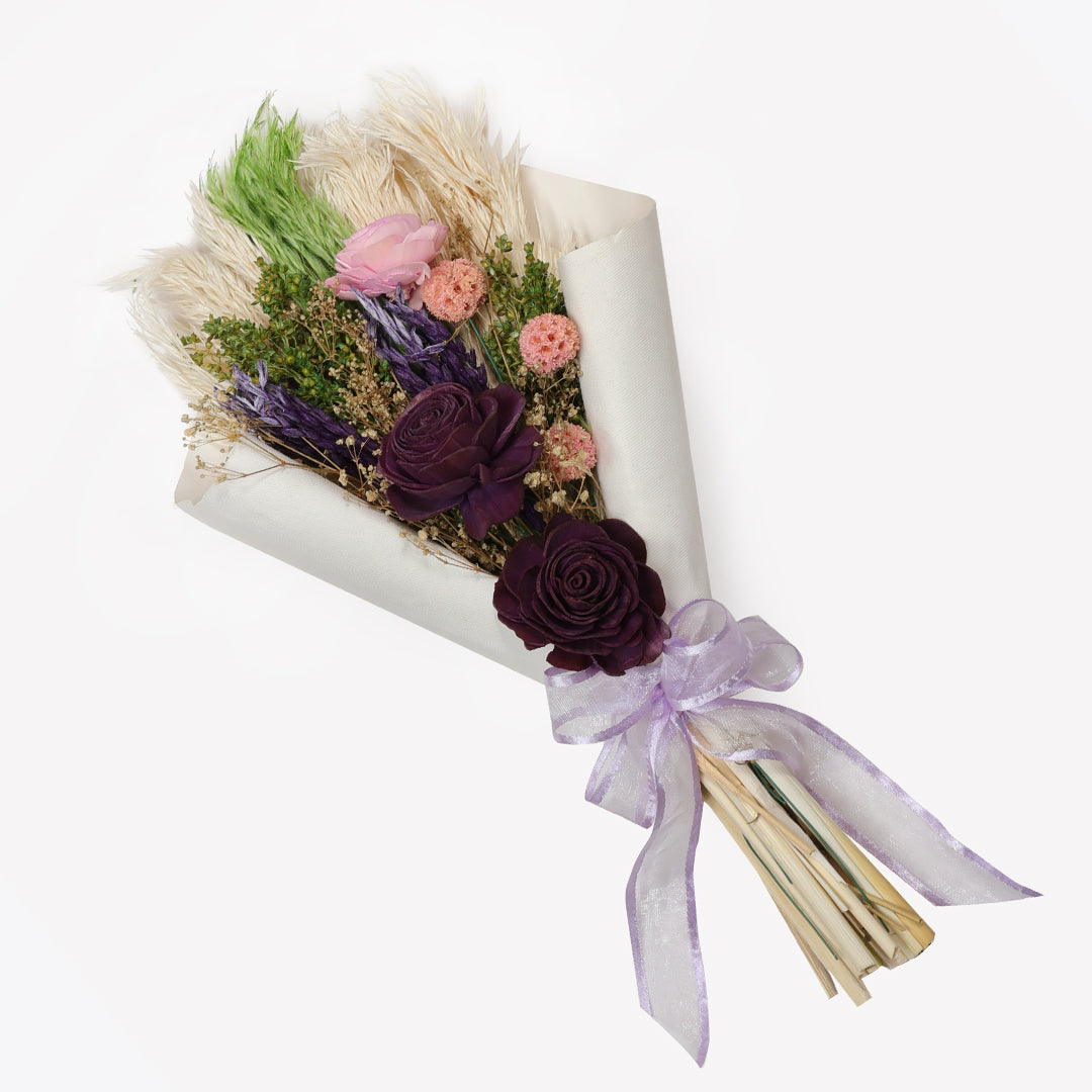 Lavender Hand-Tied Dried Flower Bouquet