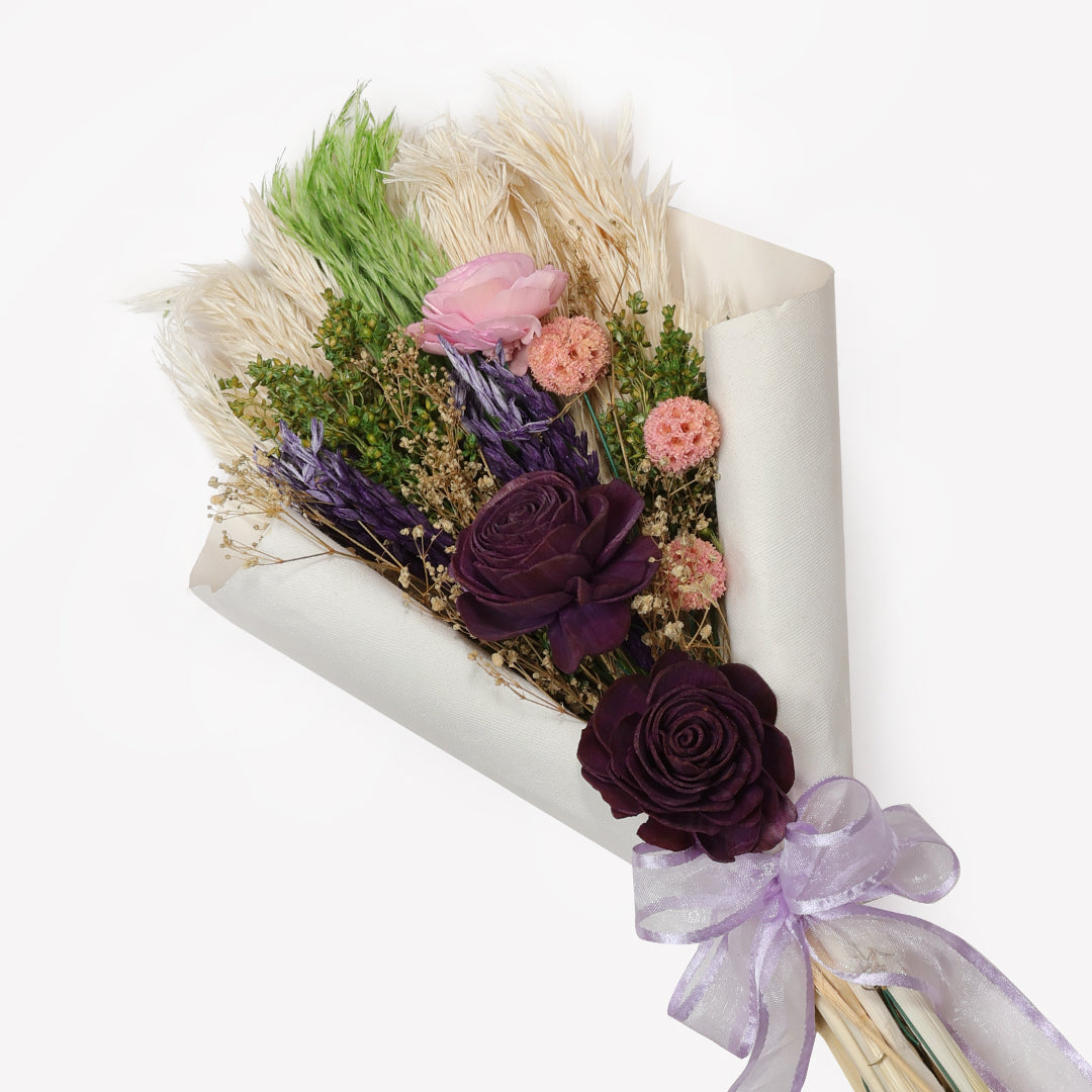 Lavender Hand-Tied Dried Flower Bouquet