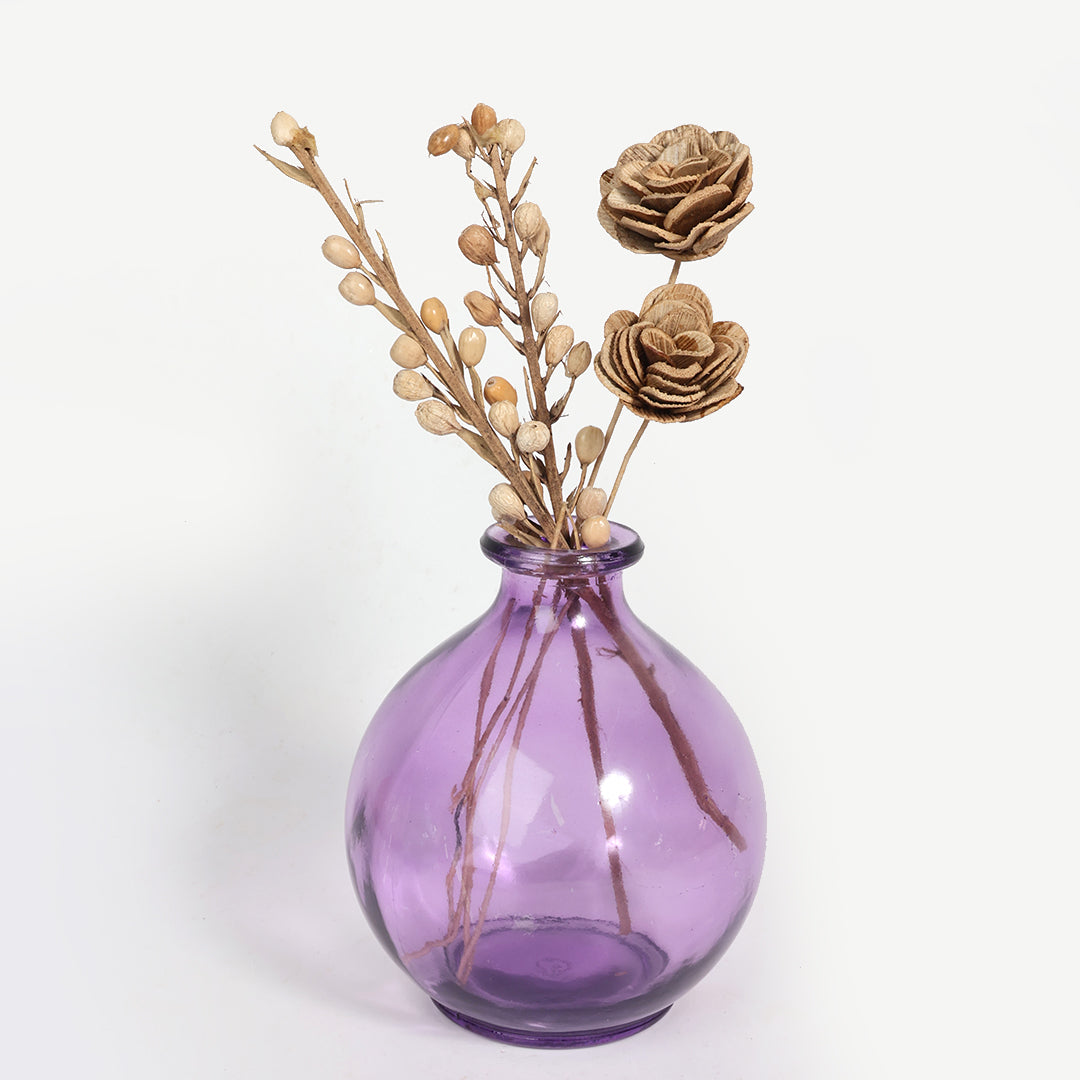 Round Flower Vase-Lilac Grace