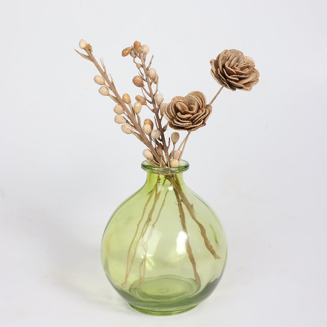 Round Flower Vase-Meadow Glow