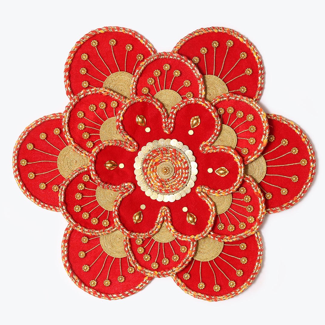 Abir Rangoli Mat for Festive Decor | Handmade Rangoli Mat for Diwali Decoration