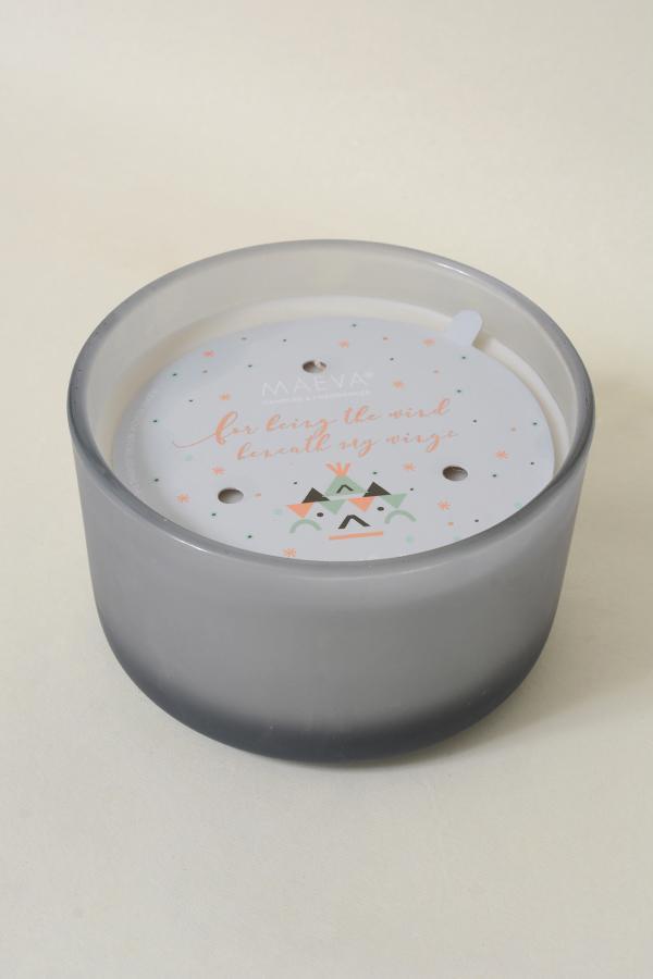 Grey Frosted 3-Wick Candle